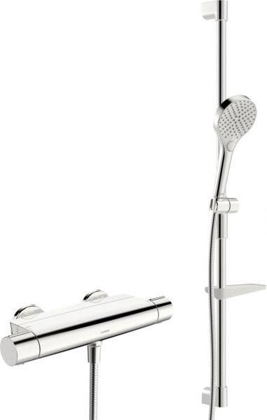 Hansa Brausebatterie mit Brausegarnitur HANSAOPTIMA 4813 chrom, 1 Stk.