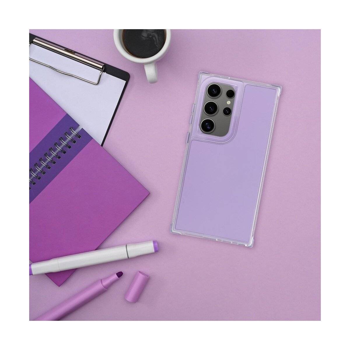 Matrix Hülle für XIAOMI Redmi Note 15 5G Hell-lila Handyhülle Stoßfest