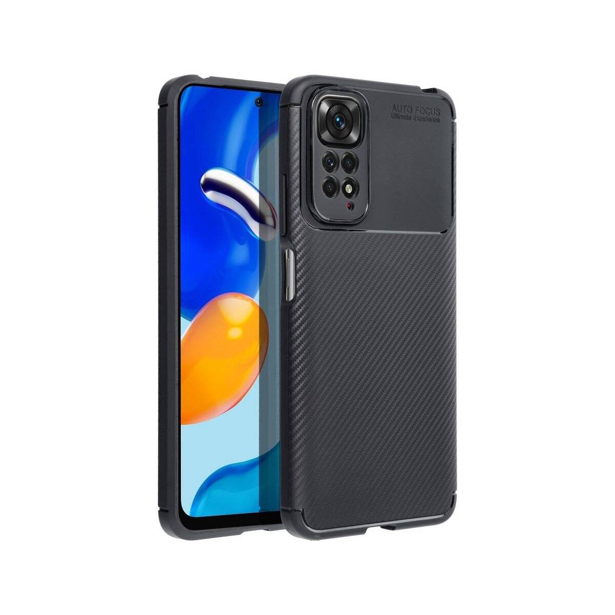 Carbon Premium Hülle für XIAOMI Redmi Note 15 5G Schwarz Handyhülle Stoßfest