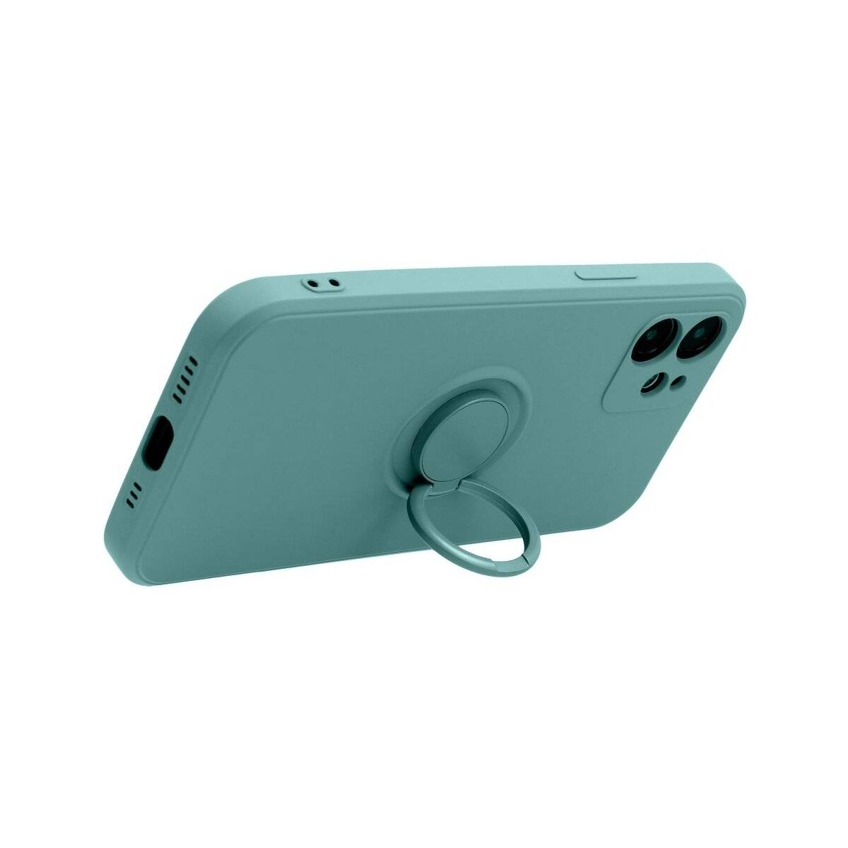 Silikon Ring Hülle für XIAOMI Redmi Note 15 Pro 5G Grün Handyhülle Stoßfest