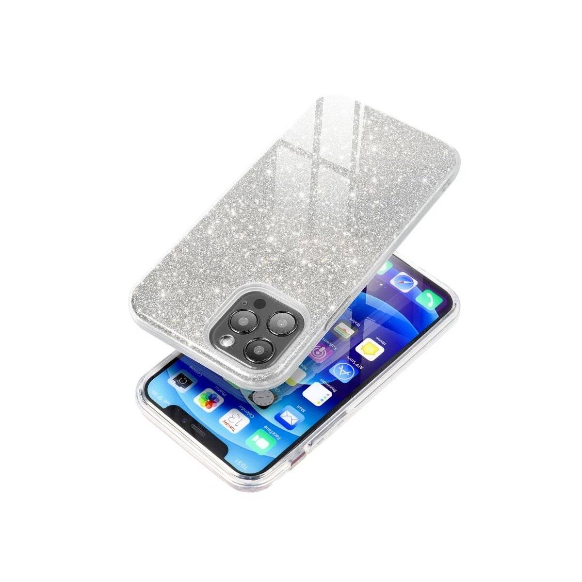 Shining Hülle für XIAOMI Redmi Note 15 Pro 5G Silber Handyhülle Stoßfest