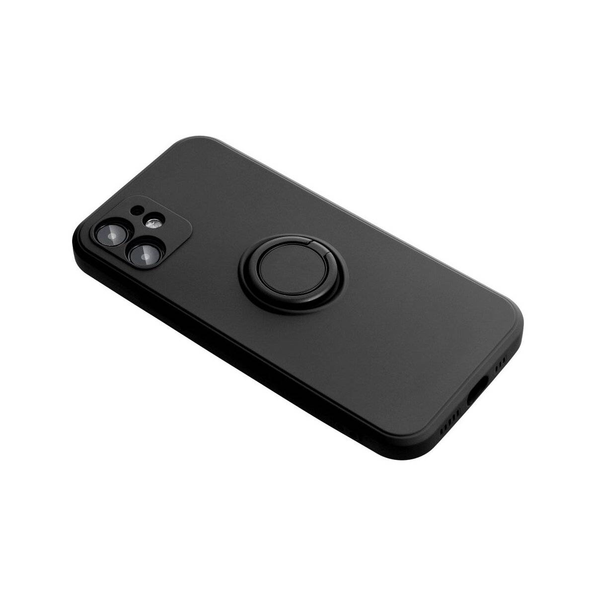 Silikon Ring Hülle für XIAOMI Redmi Note 15 Pro 5G Schwarz Handyhülle Stoßfest