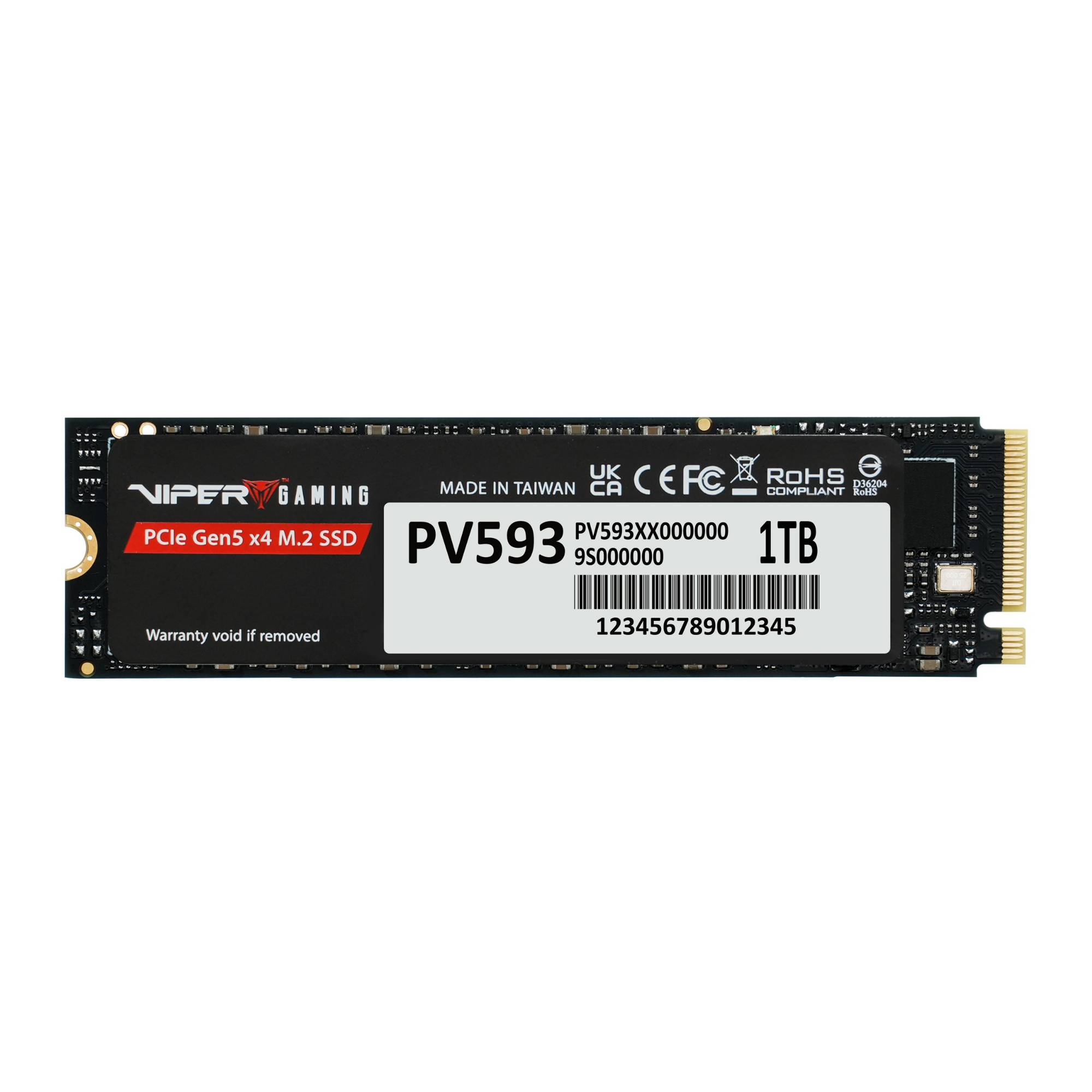 PATRIOT PV593P1TBM28H Pv593 Viper Ssd M.2 2280 PCIe Gen5 x4 14000