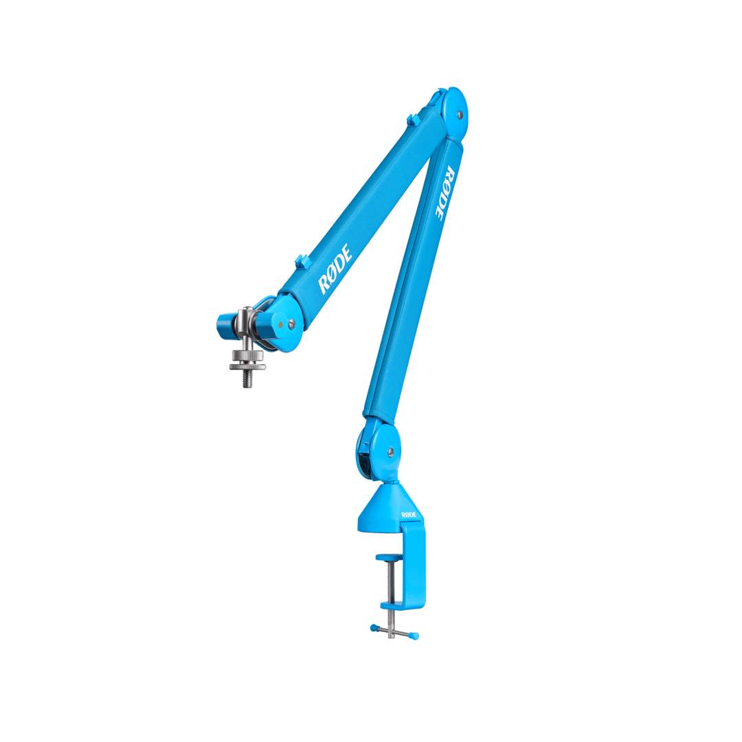 RODE RØDE PSA-1+, Rundfunkmikrofonständer, Schreibtisch-Montagebasis, Blau, • PodMic • Procaster •