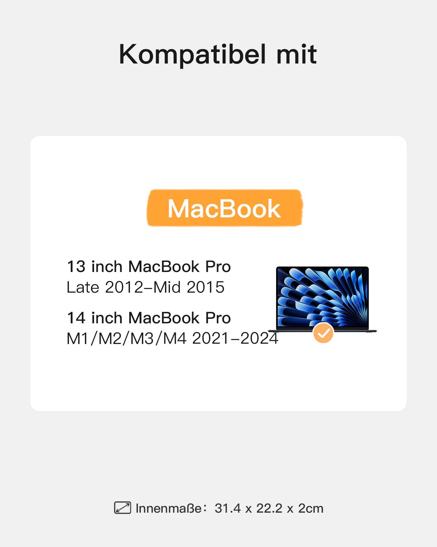 Inateck Laptoptasche 13.3" Zubehörtasche[LB01005-13_black] - Tasche