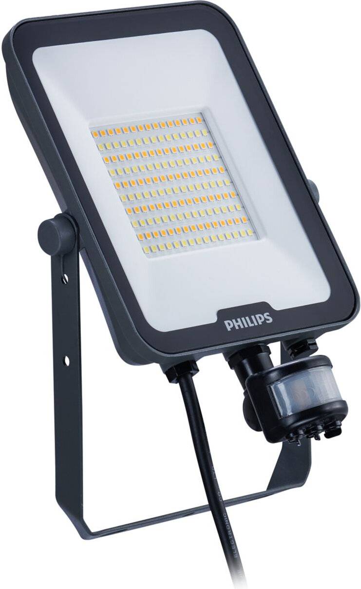 PHIL LED-Strahler Ledinaire IP65 grau 50W 6000lm 3000/4000/6500K symm. Sensor Techn.Licht/Wohnraum