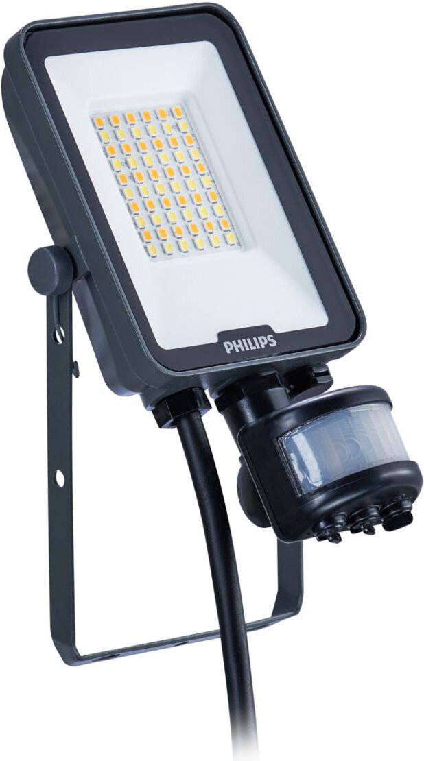 PHIL LED-Strahler Ledinaire IP65 grau 20W 2400lm 3000/4000/6500K symm. Sensor Techn.Licht/Wohnraum