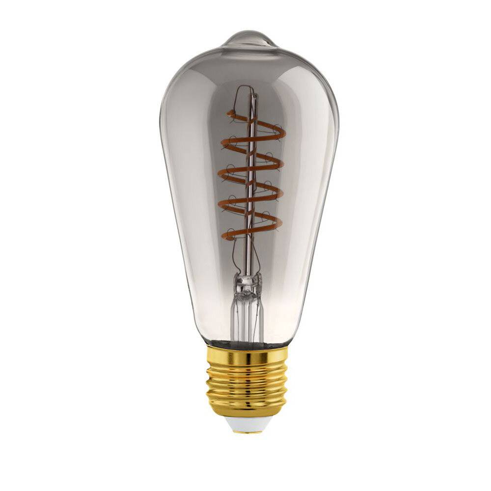 Eglo Connect.Z Smart LED Edison E27 Fadenlampe Smokey 4W 150lm - 820 Extra Warmweiß | Dimmbar - E