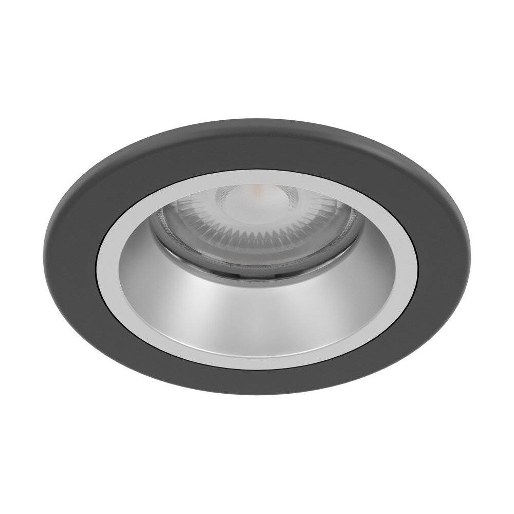 Eglo LED-Spot Yebra-Z Plastik Schwarz Silber 4.9W 490lm - 827-865 Abstimmbares Weiß + RGB | 87mm