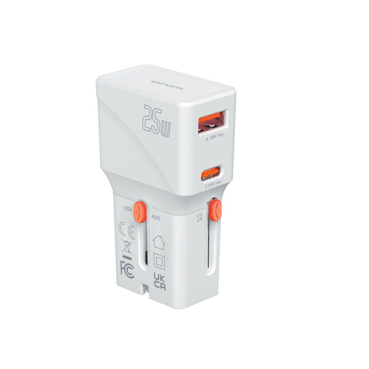 4smarts Weltreiseadapter Nomad Pocket 25W weiß 541646