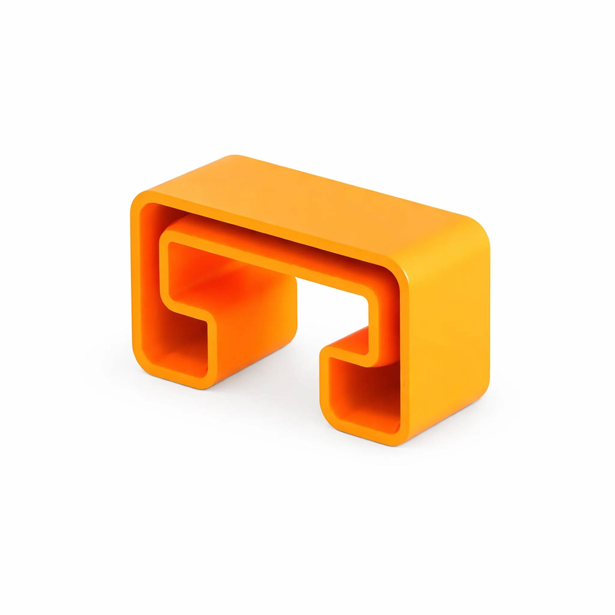 OBO Schutzkappe, gespritzt, Schiene MS 21 4 1x21, Polyethylen, pastellorange RAL 2003, 1 Stk.