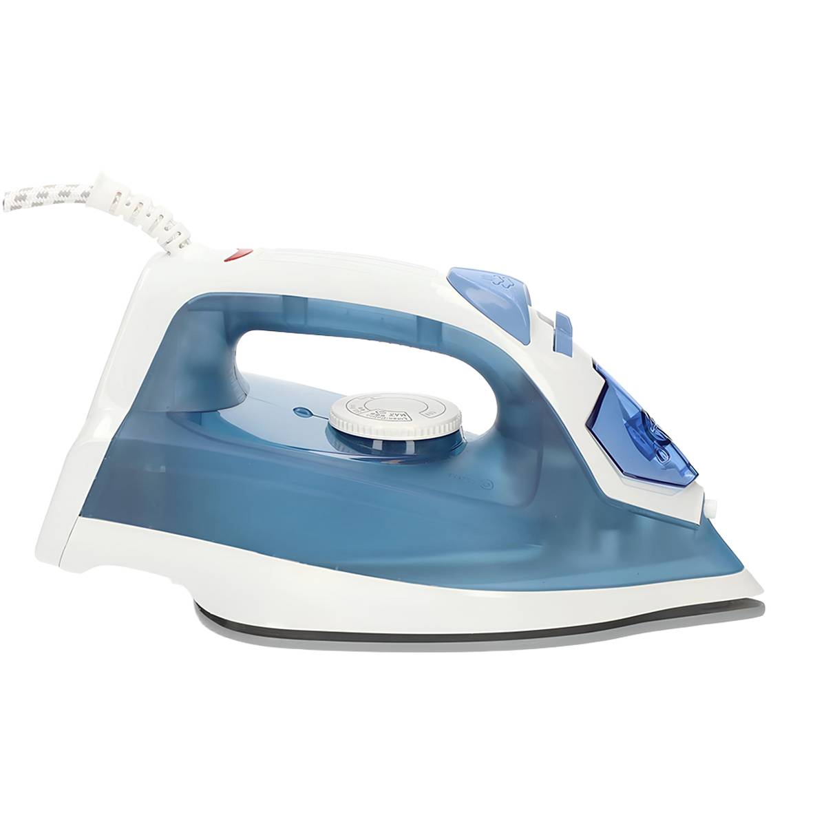 Dampfbügeleisen 2000W Keramiksohle 20g/min 0,2L Wassertank Weiß-Blau