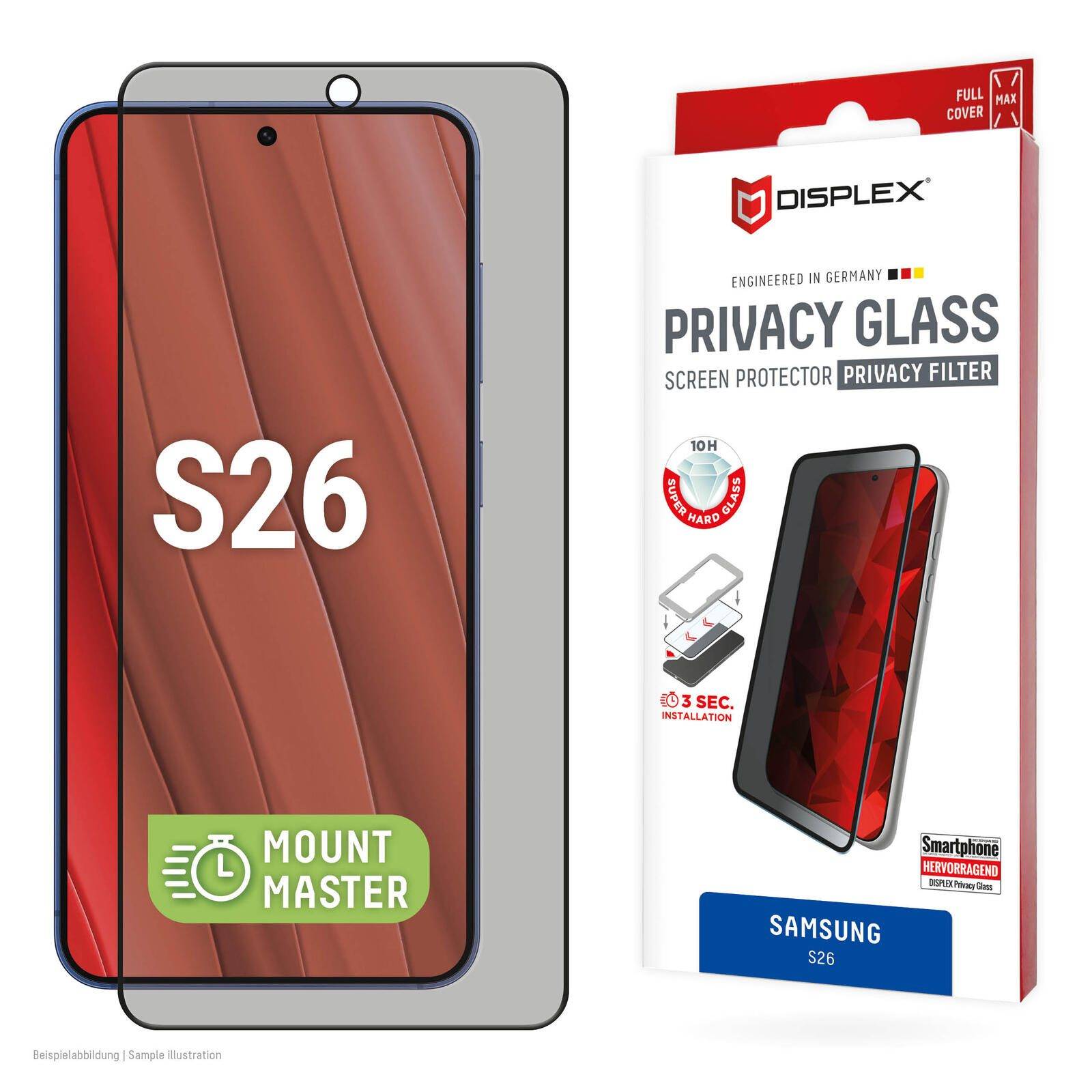 Displex Privacy Glas für Samsung S26 02233