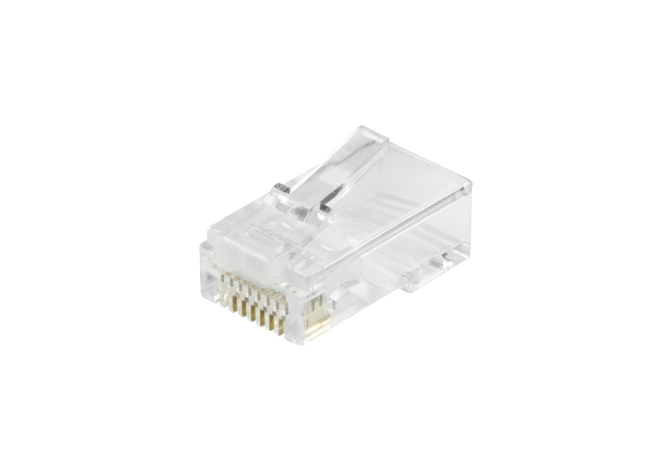 Equip Cat.6 RJ45 Durchgangsstecker, 100 Stück/Set, RJ-45, Transparent, Stecker, Gerade, Cat6, U/UTP (UTP)