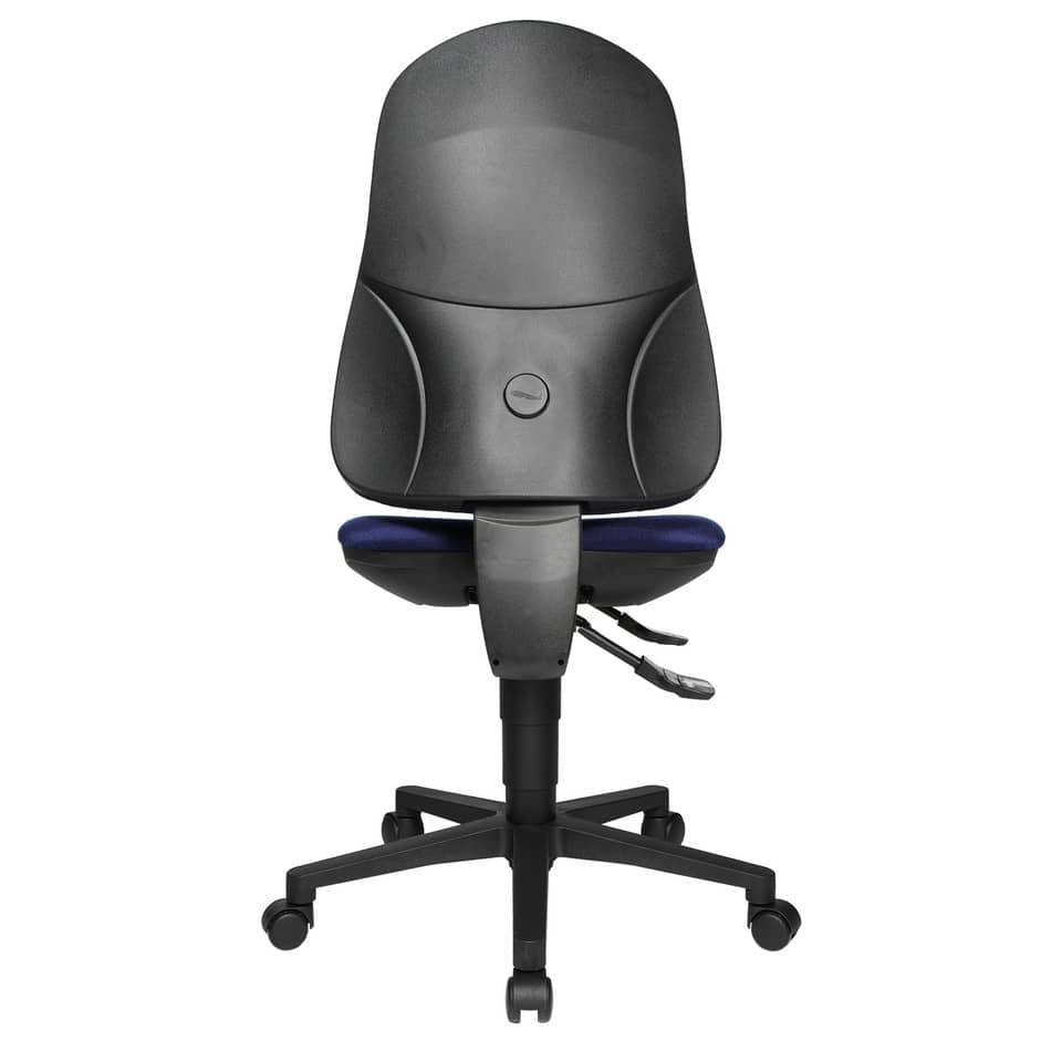 Bürodrehstuhl Support SY ohne Armlehnen - royalblau Sicherheitsdoppelrollen für.