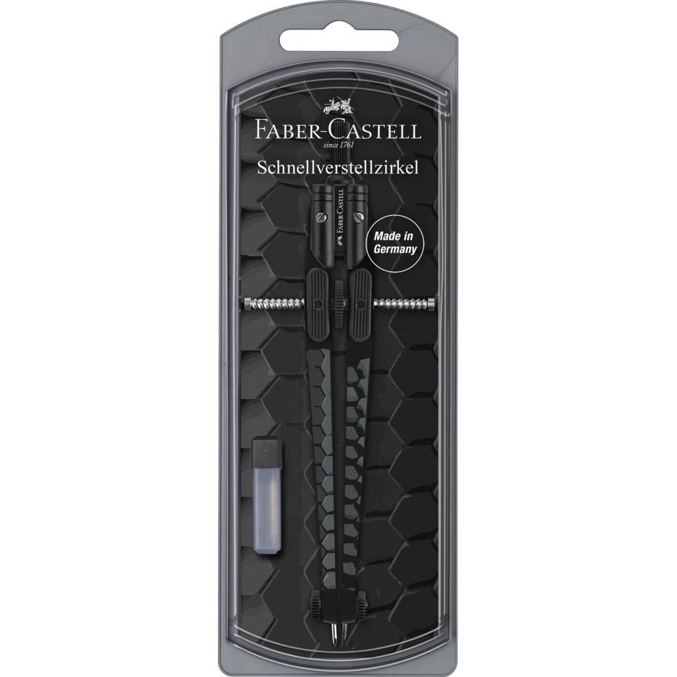 FABER-CASTELL Schnellverstellzirkel DARK & BRIGHT, sortiert