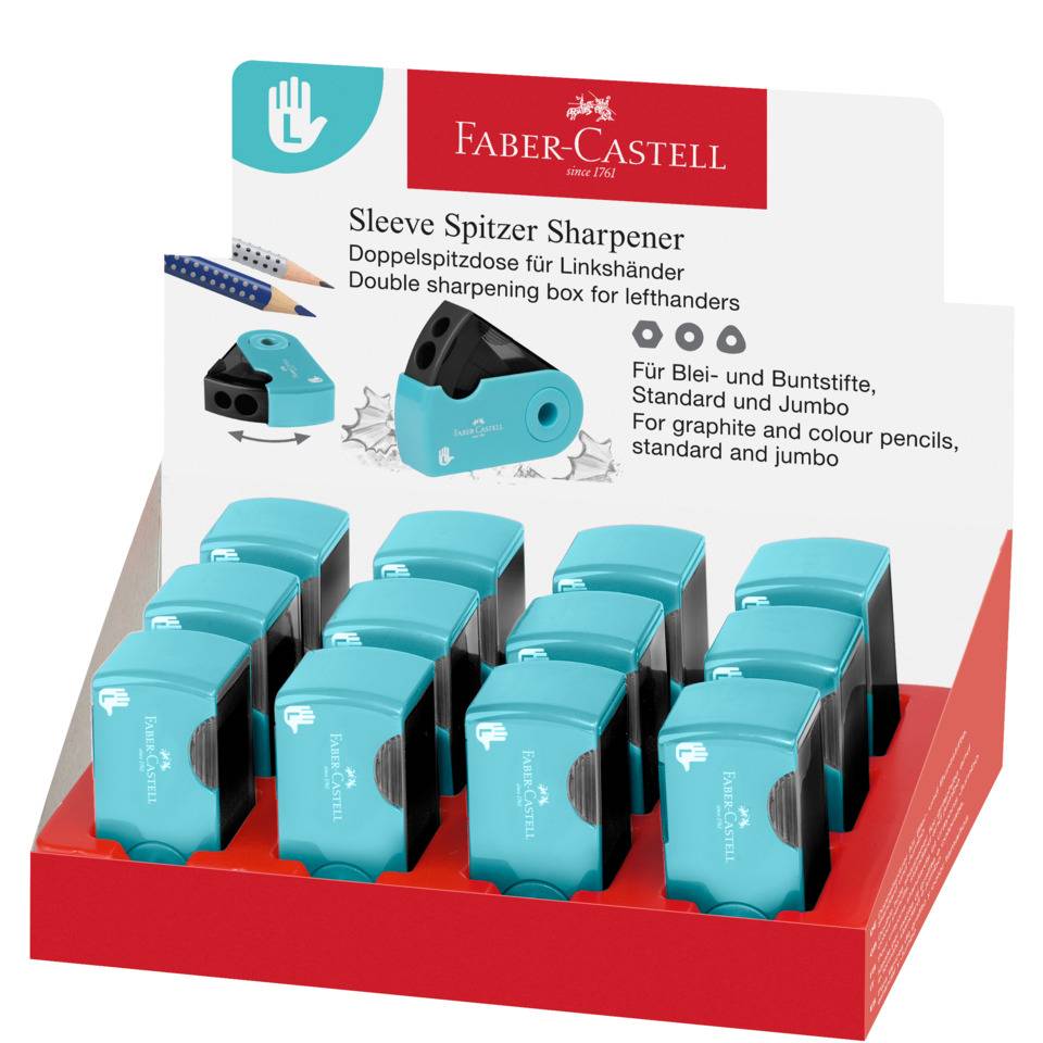 FABER-CASTELL Spitzer Doppelspitzdose Sleeve L-Handed