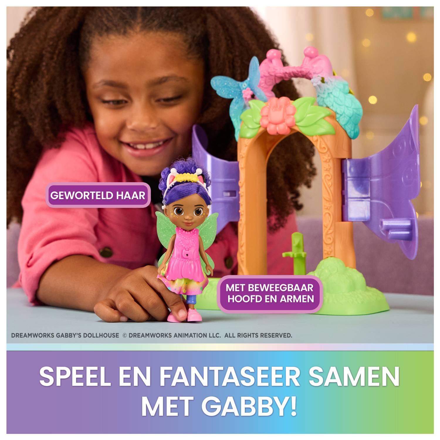 Spin Master Gabby's Dollhouse - Fairylandia - Magisches Feen-Verwandlung Spielset für Kinder ab 3 Jahren, 910 g