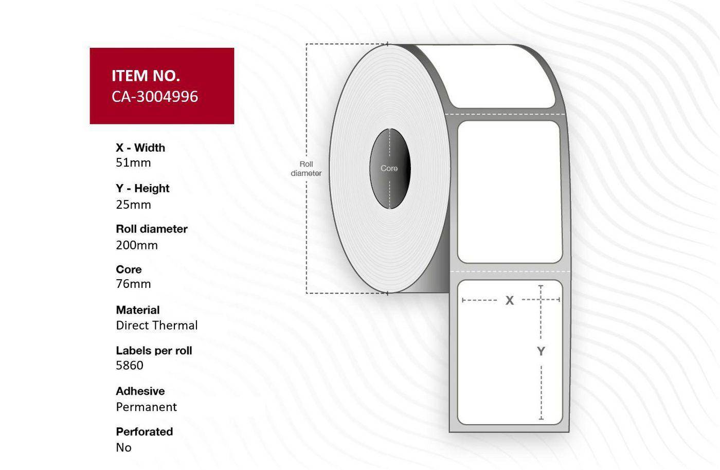 Label Core Direct Thermal Uncoated