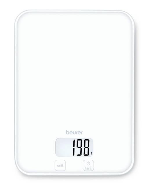 Beurer KS 19 Pure White Küchenwaage 5kg 1g Sensor-Touch