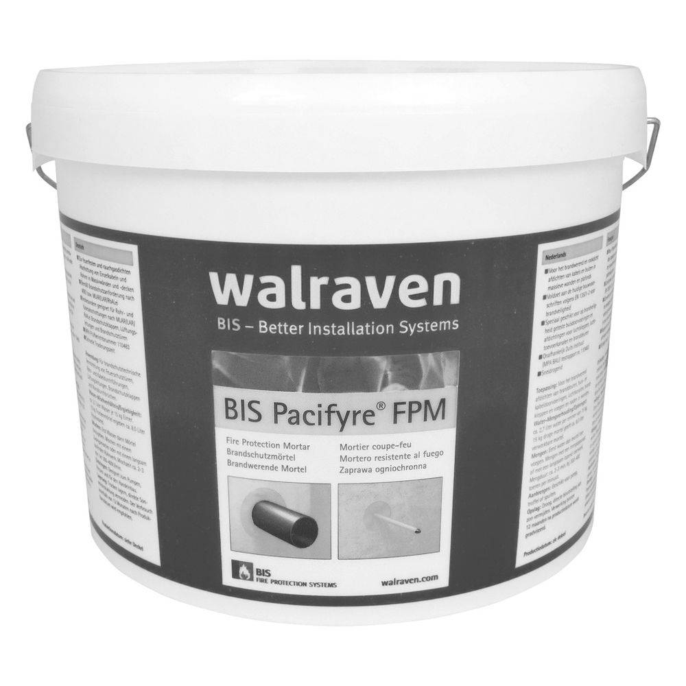 WALRAVEN Brandschutzmörtel Pacifyre FPM Mörtelpulver (A1 bzw. MG III) 15 kg