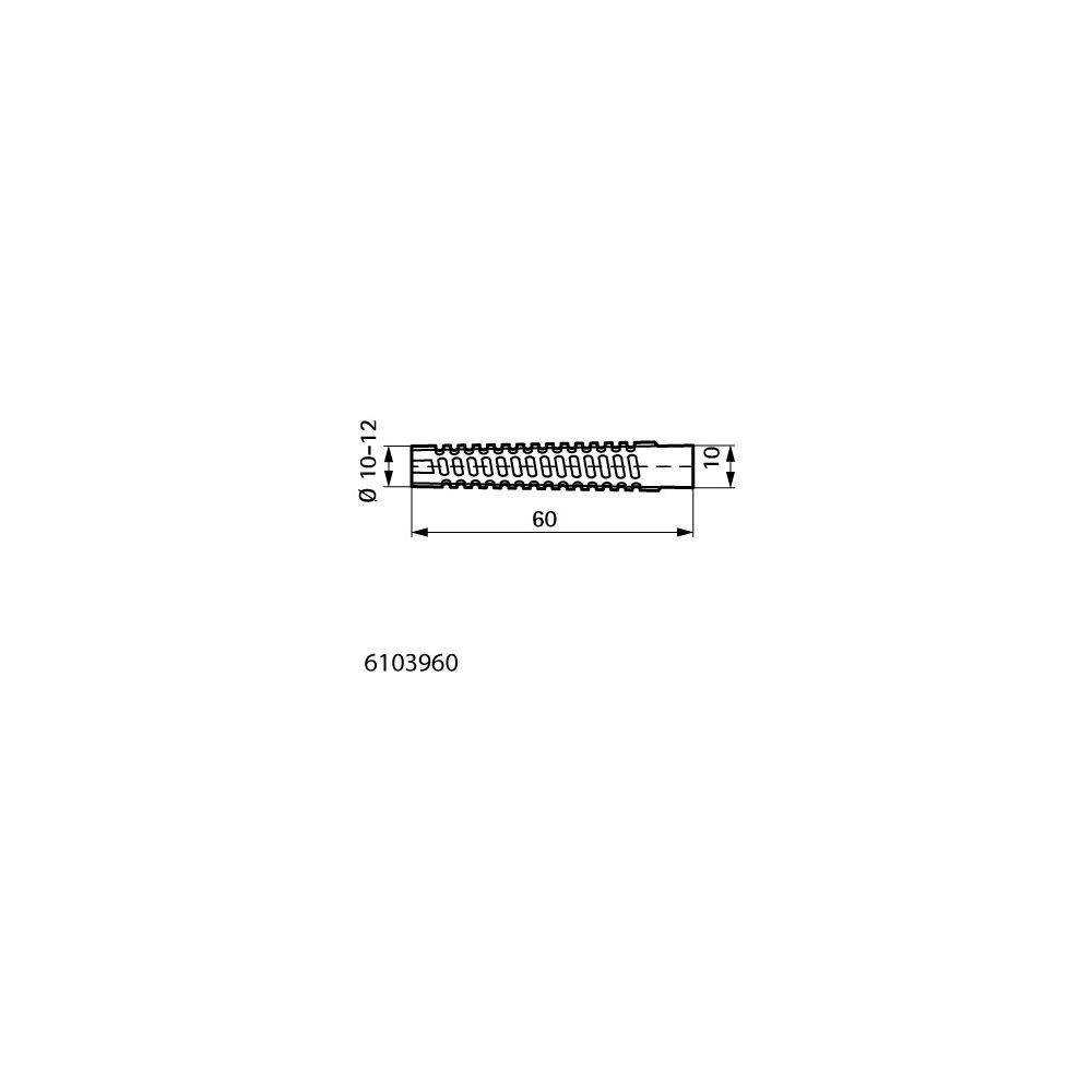 Walraven Metallspreizdübel 10x60mm passiviert BS-geprüft, elektrolytisch verzinkt, Gelb