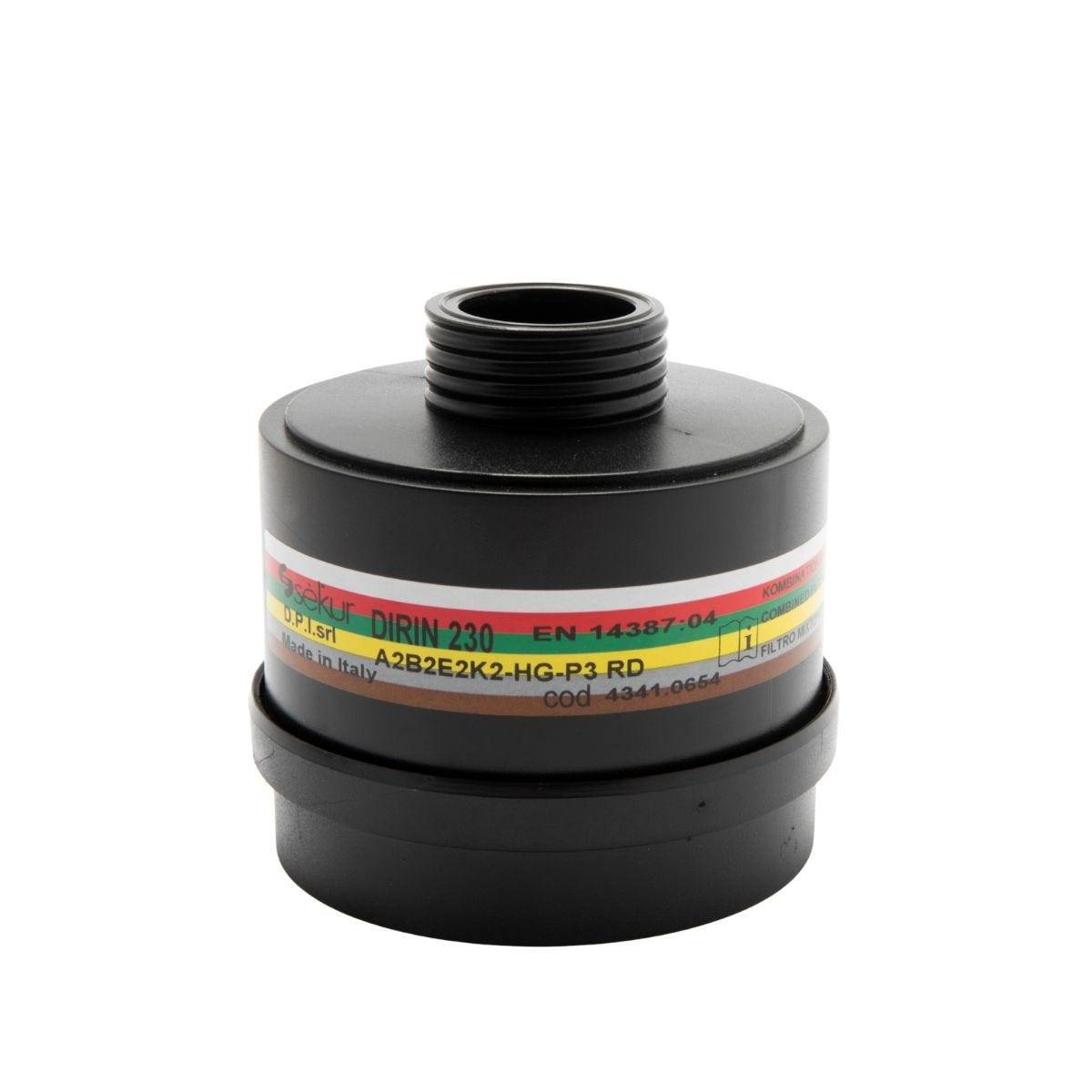 EKASTU Safety Mehrbereichs-Kombifilter DIRIN 230 A2B2E2K2, Hg-P3R D