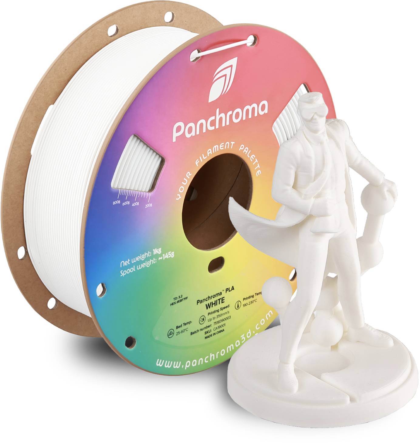 Polymaker Panchroma™ PLA White, 1,75 mm / 1000 g