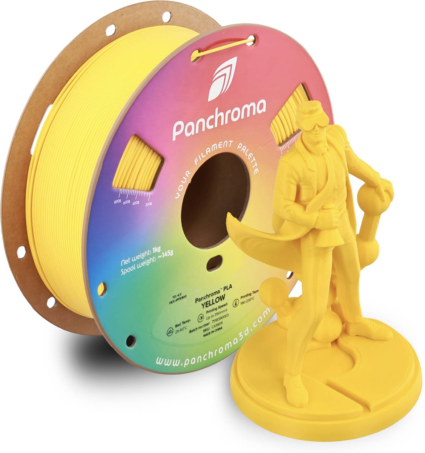 Polymaker Panchroma™ PLA Yellow, 1,75 mm / 1000 g