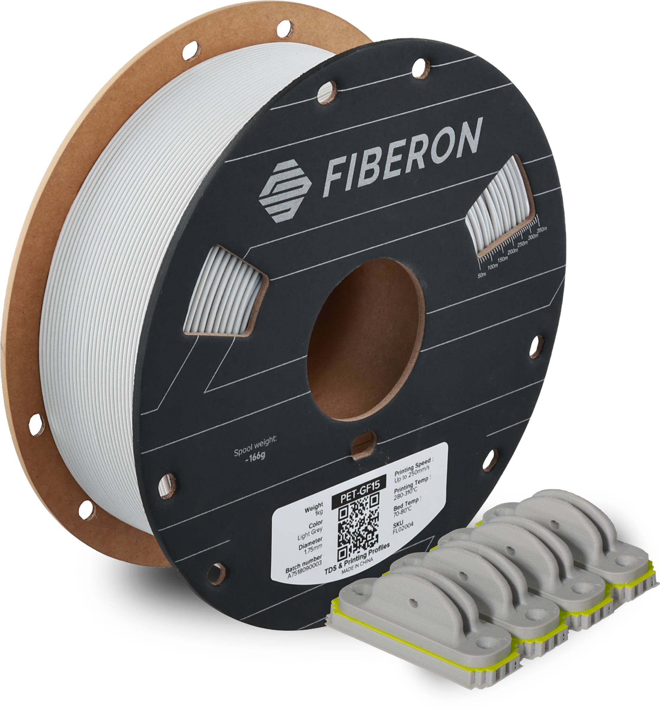 Polymaker Fiberon™ PET-GF15 Light Grey, 1,75 mm / 1000 g
