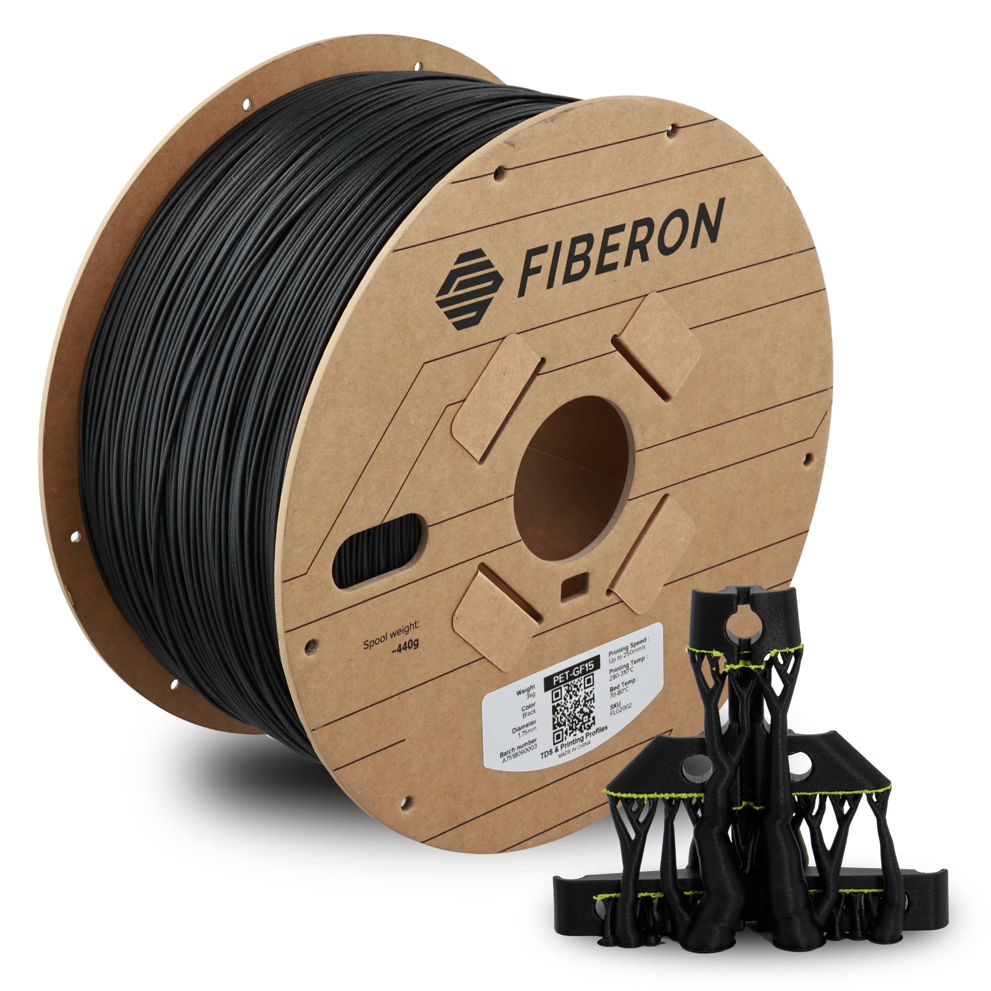 Polymaker Fiberon™ PET-GF15 Red, 1,75 mm / 1000 g