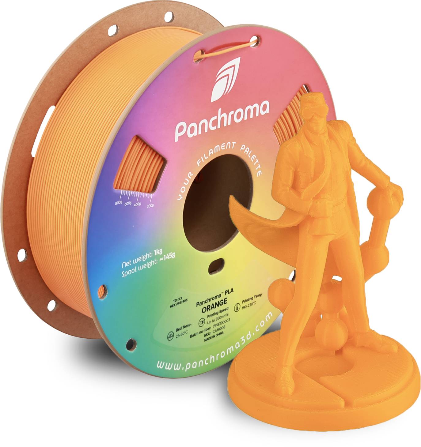 Polymaker Panchroma™ PLA Orange, 1,75 mm / 1000 g