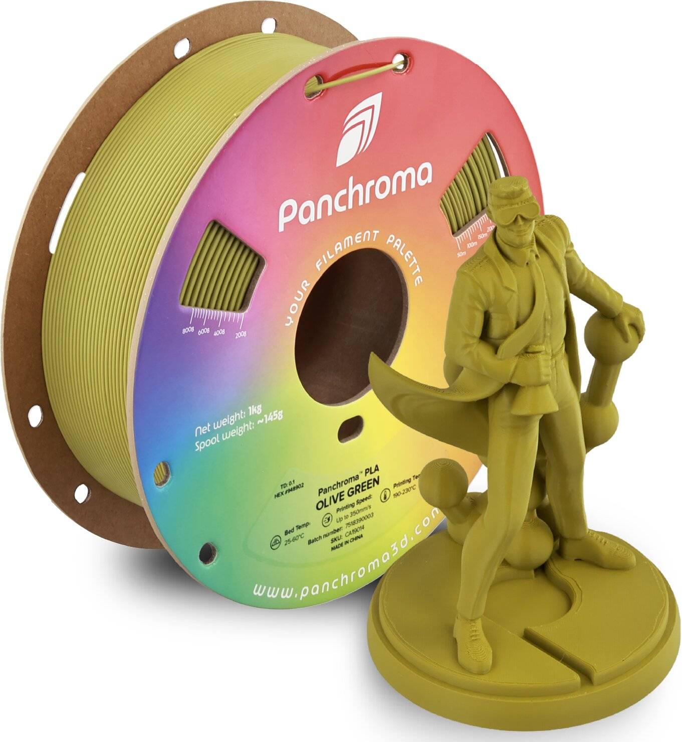 Polymaker Panchroma™ PLA Olive Green, 1,75 mm / 1000 g