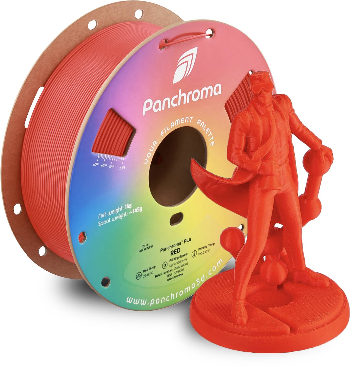Polymaker Panchroma™ PLA Red, 1,75 mm / 1000 g