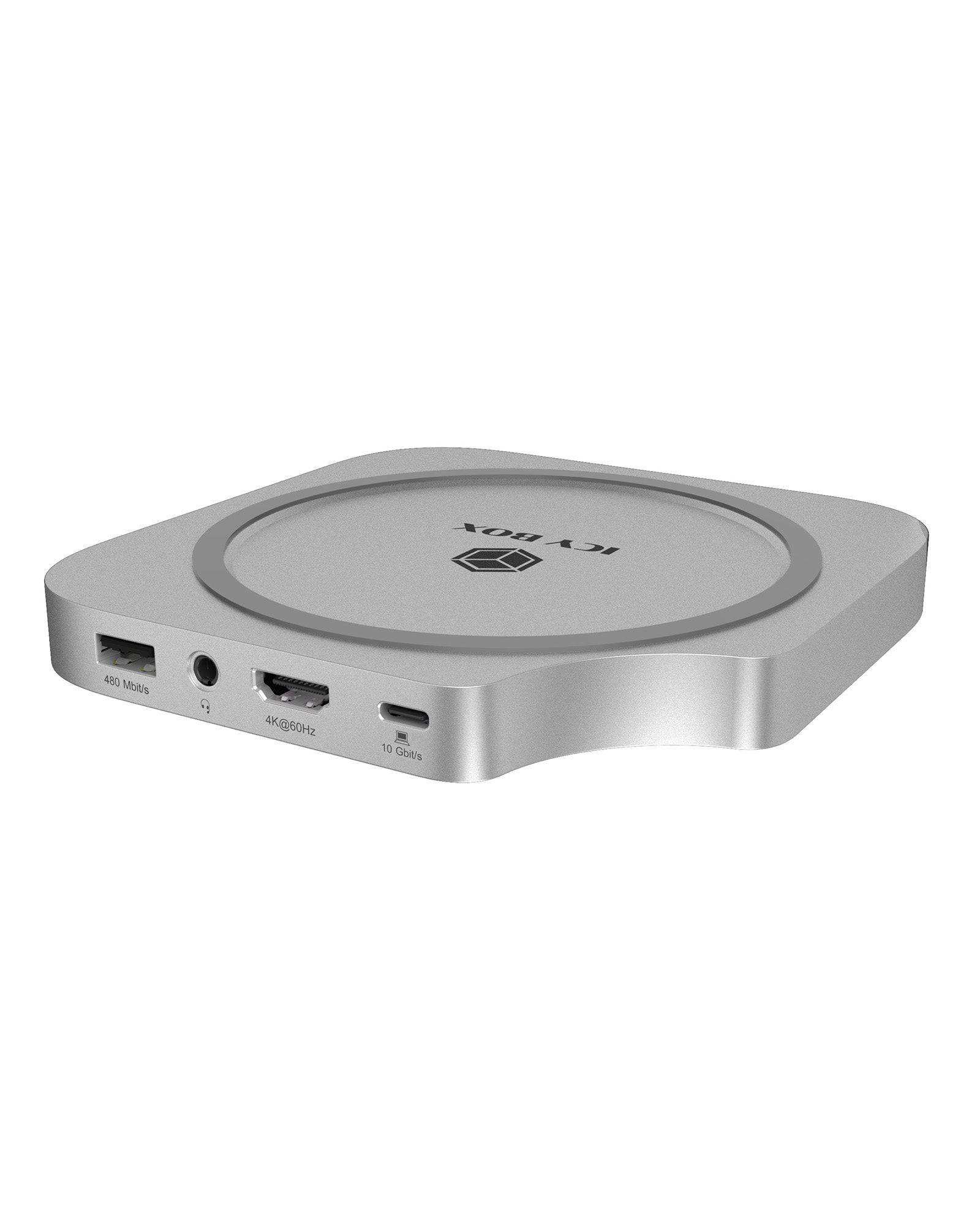 ICY BOX Dockingstation 7 in 1 für Mac mini mit M.2 NVMe slot Zubehör PC