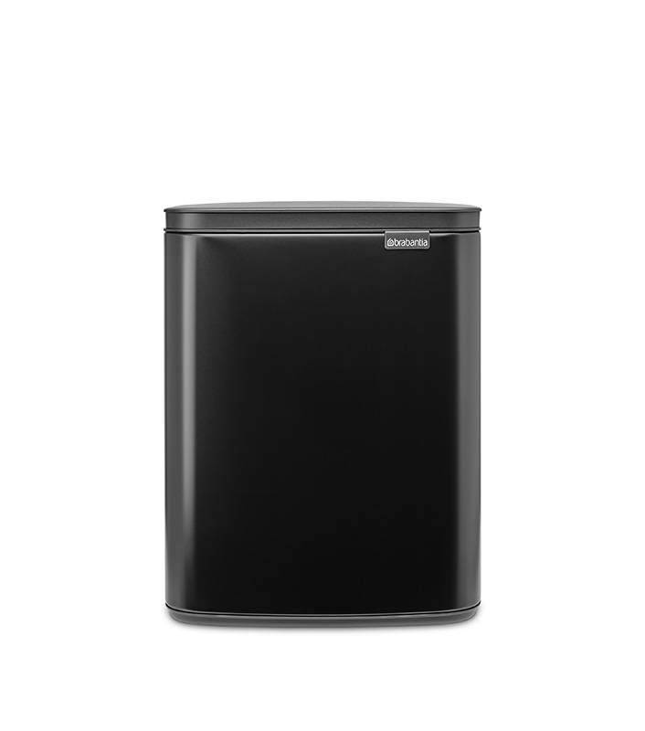 Bo Mülleimer 12 Liter Matt Schwarz Brabantia