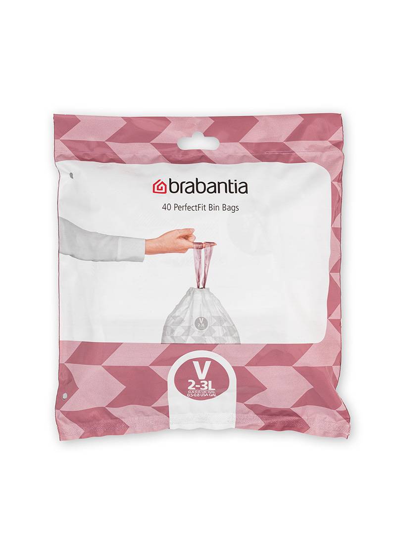 BRABANTIA - PerfectFit Müllbeutel NewIcon Codierung V 3 Liter