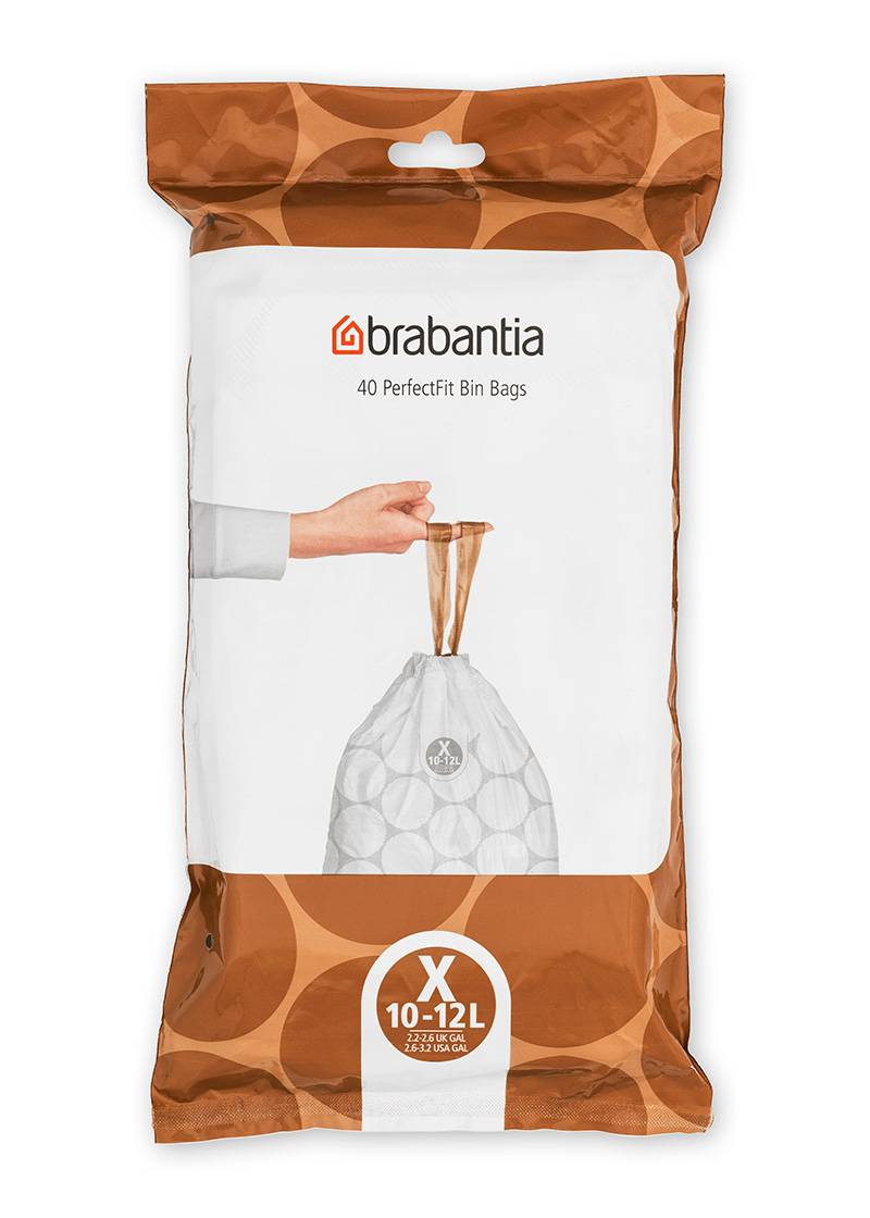 BRABANTIA - Kehrichtsack PerfectFit X 10-12 l 40 Stück