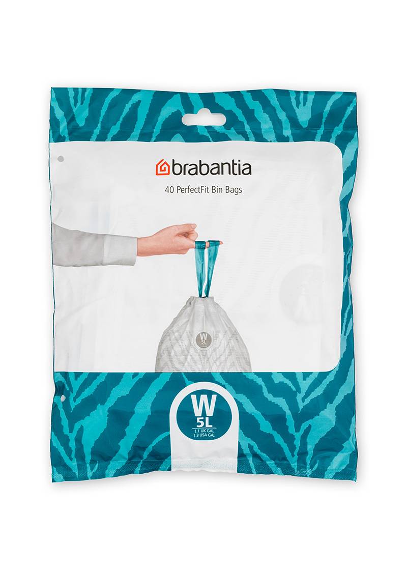 BRABANTIA - Kehrichtsack PerfectFit W 5 l 40 Stück