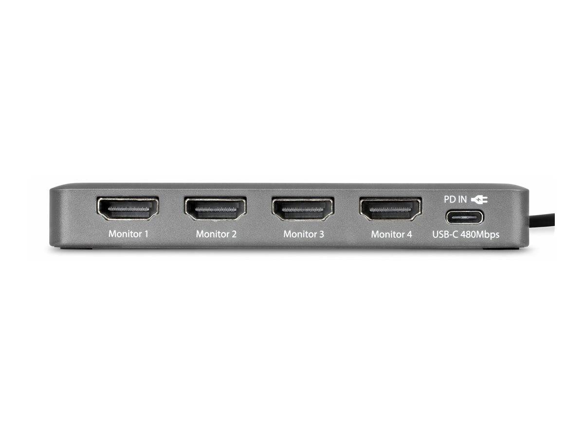 StarTech.com Dockingstation - für LaptopUSB-C - 4 x HDMI - TAA-konform