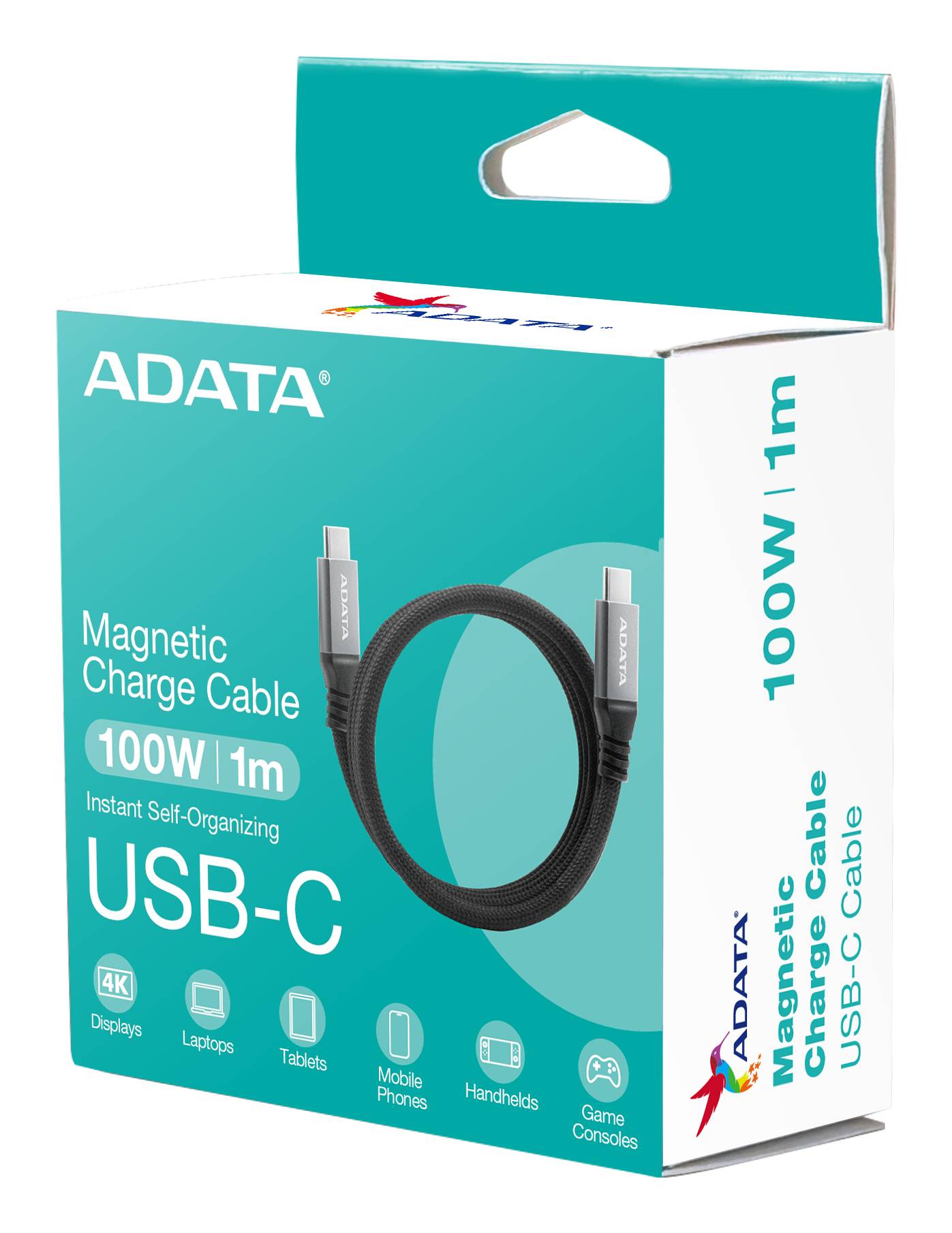 ADATA CACCU3-100W-100AN-BK, 1 m, USB C, USB C, USB 3.2 Gen 2 (3.1 Gen 2), 10 Gbit/s, Schwarz