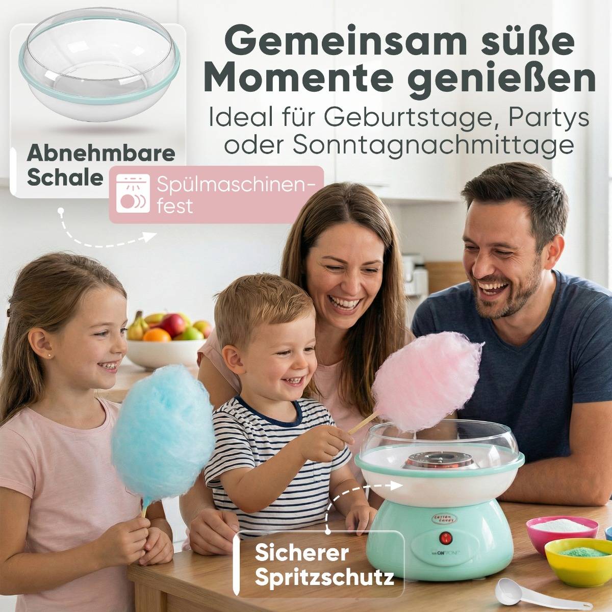 Clatronic ZWM 3478mint Zuckerwatte Maschine