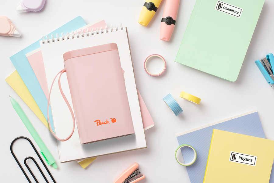 Peach PE110, Thermodirekt, 203 x 203 DPI, 60 mm/sek, Kabellos, Pink