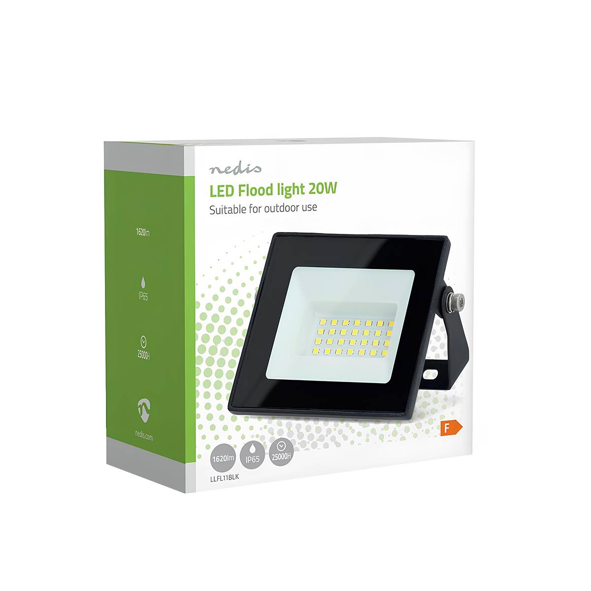 LED Außenstrahler 20W 1620 Lumen 4000K IP44 Schwarz