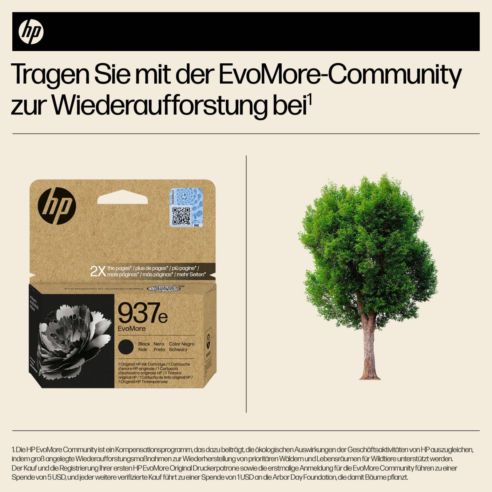 HP 937e EvoMore - Schwarz - original - Tintenpatrone
