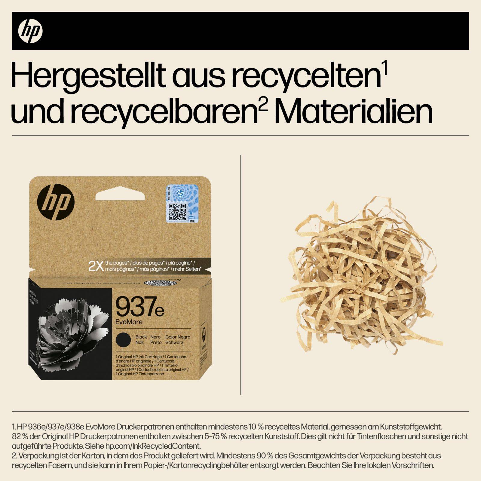 HP 937e EvoMore - Schwarz - original - Tintenpatrone