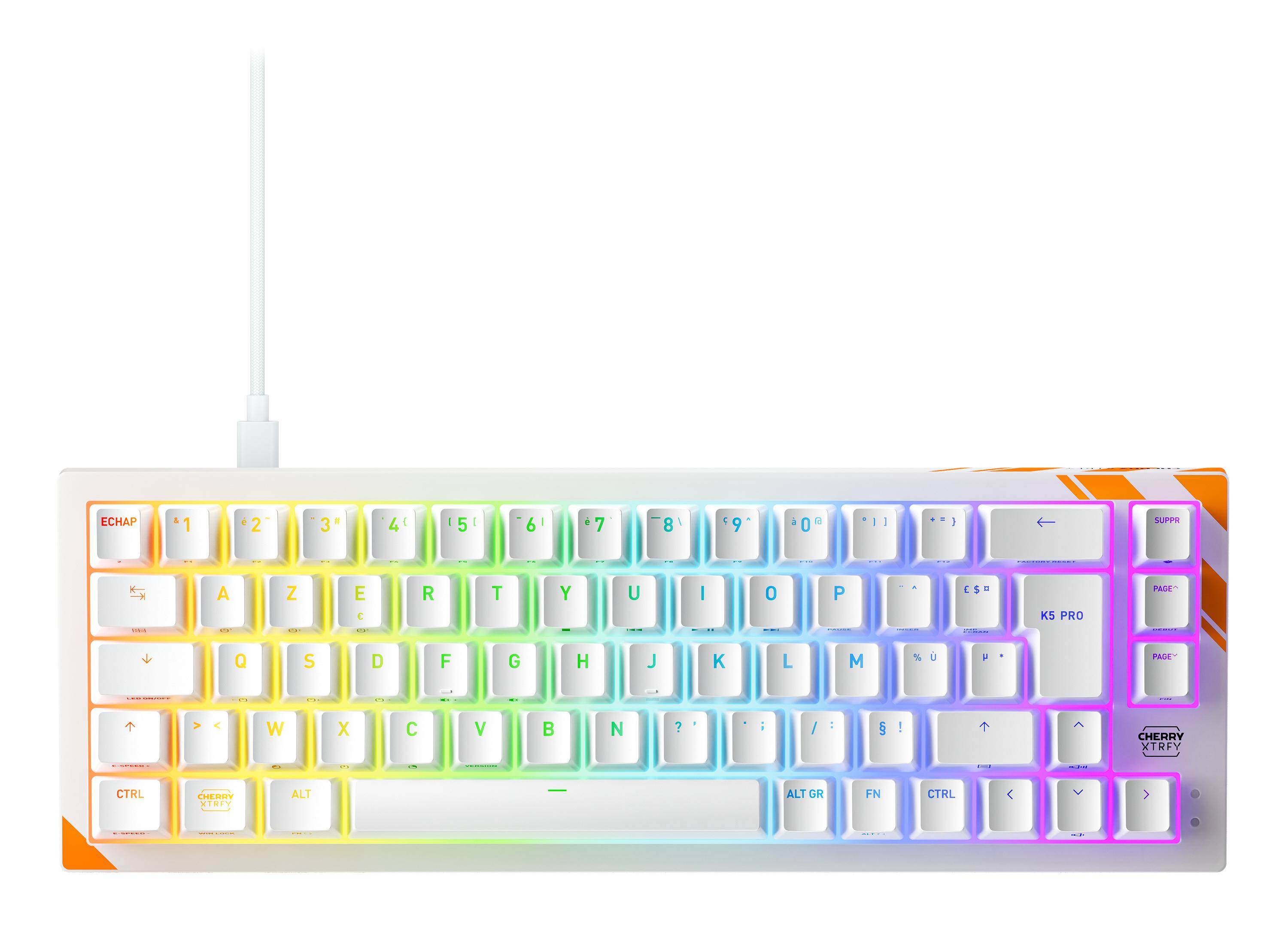Cherry K5 Pro TMR Compact Keyboard White Magnet Tastatur
