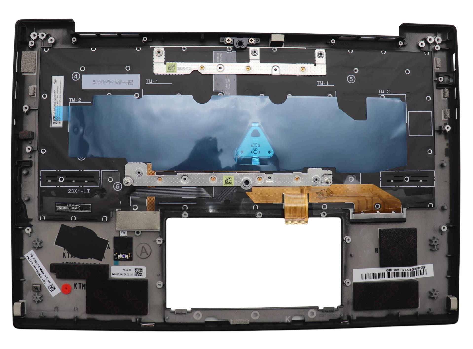 5M11Q56031, Cover + keyboard, Tastatur mit Hintergrundbeleuchtung, Lenovo, Think