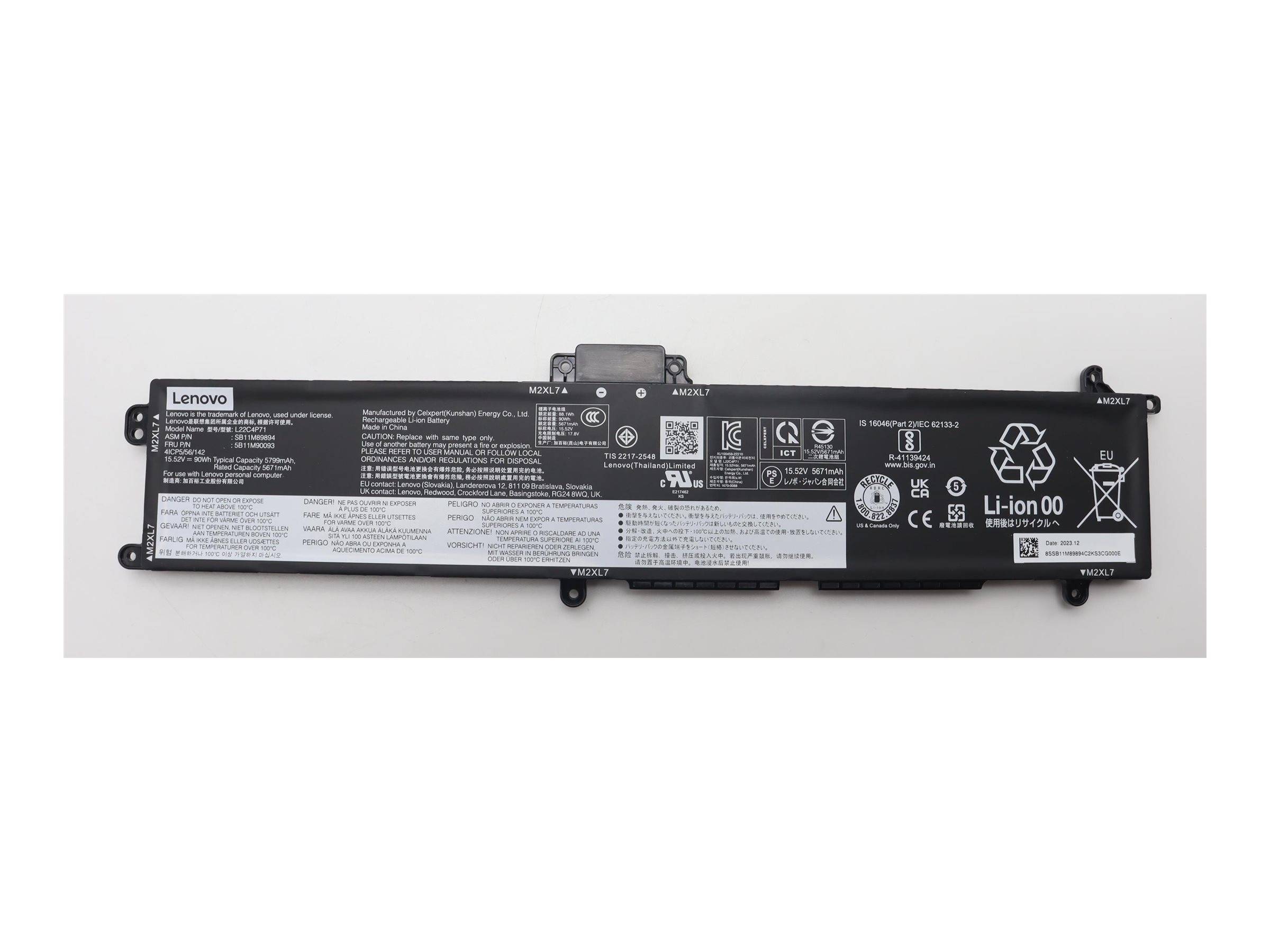 Lenovo BATTERY Internal 4c 90Wh LiIon SP/A Internal,4c,90Wh,LiIon,SP/A