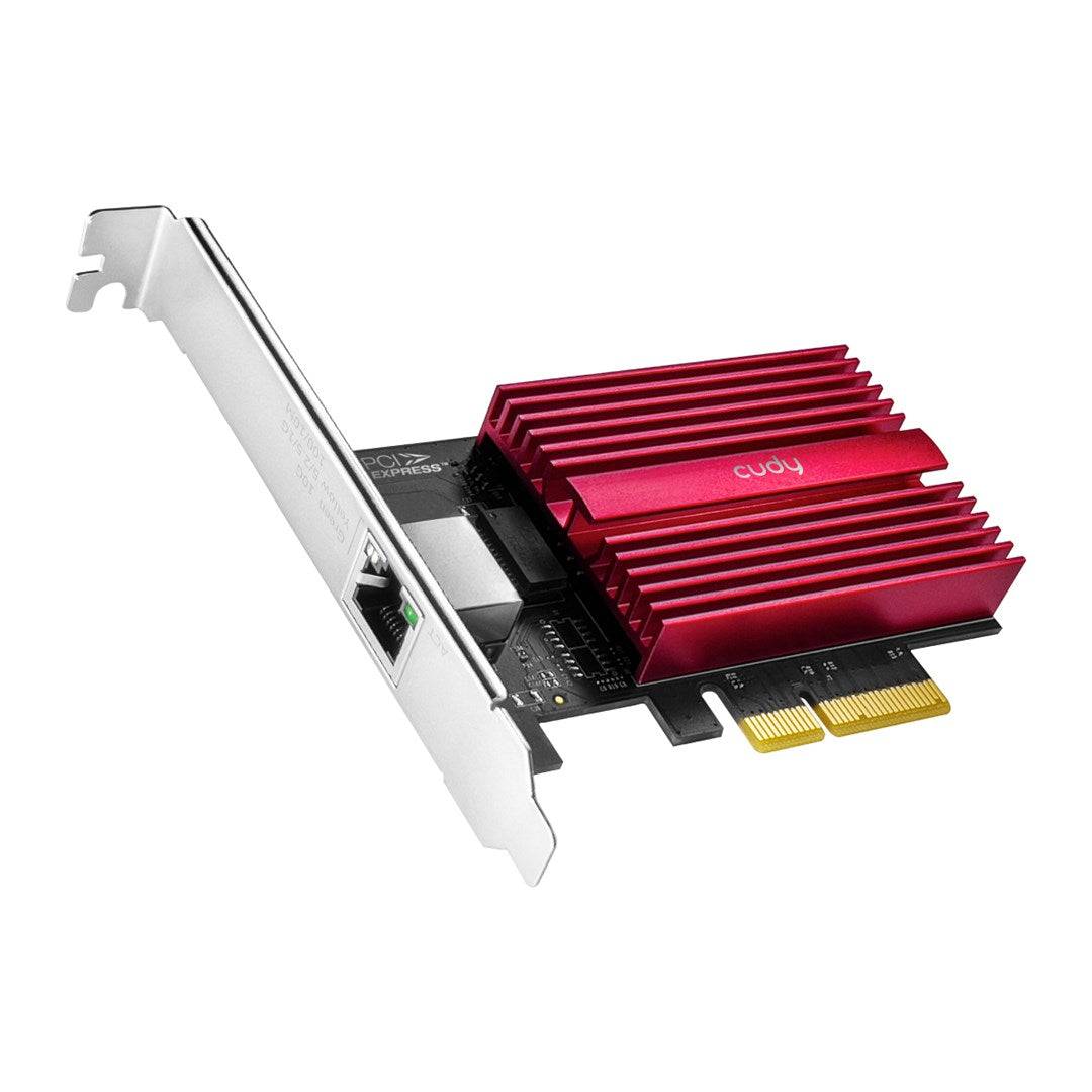 PE10G, Eingebaut, Kabelgebunden, PCI Express, Ethernet, 10000 Mbit/s, Rot
